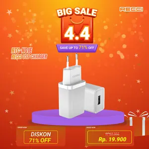 Recci RCT-N10E USB Charger 2.1A – Fast Charging White