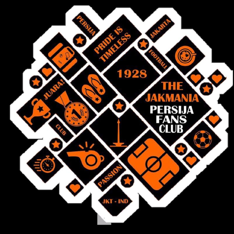 stiker vinyl anti air edisi club sepak bola persija jakarta jack mania, stiker helm stiker tumblr stiker hp 2