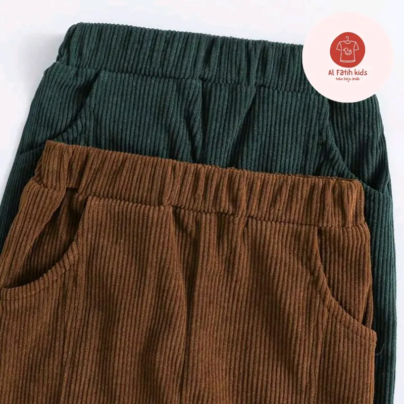 Celana anak Panjang Corduroy - long pants corduroy anak Laki-Laki Perempuan Usia 2-12 Tahun ( bisa beli 2 pcs paket hemat ) - Fashion 7