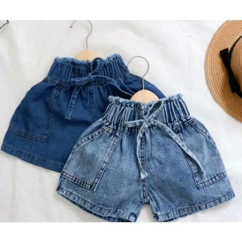 HOT PANTS ANAK PEREMPUAN UMUR 1-8 TAHUN Blue