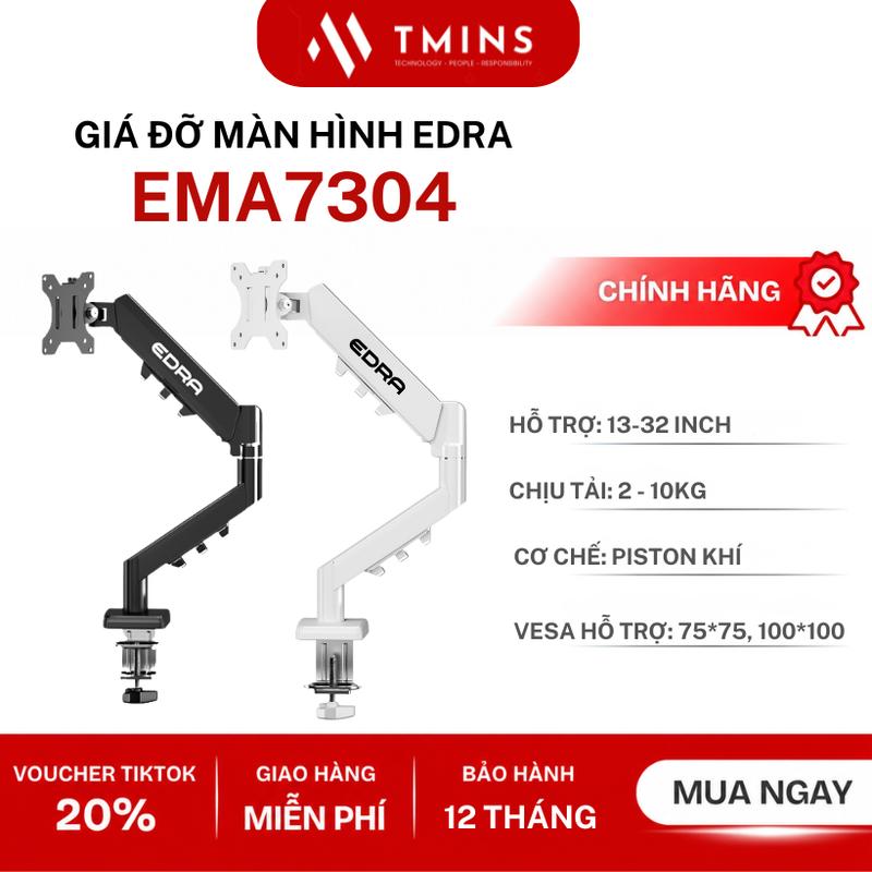 Giá đỡ màn hình EDRA EMA7304 Hỗ trợ màn 13-32 inch, Chịu tải: 2 - 10kg, Cơ chế: Piston khí, Chuẩn VESA hỗ trợ: 75*75, 100*100
