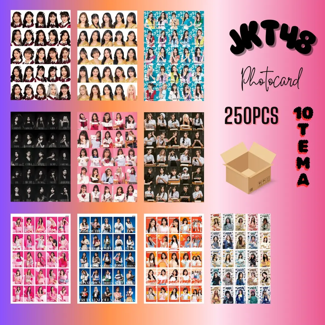 PHOTOCARD JKT48 10 TEMA - 250PCS - 1 SISI