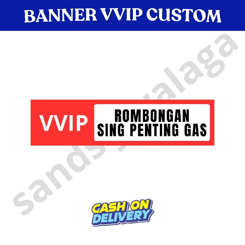 Spanduk Banner VVIP Custom Bis Banner kata kata 3