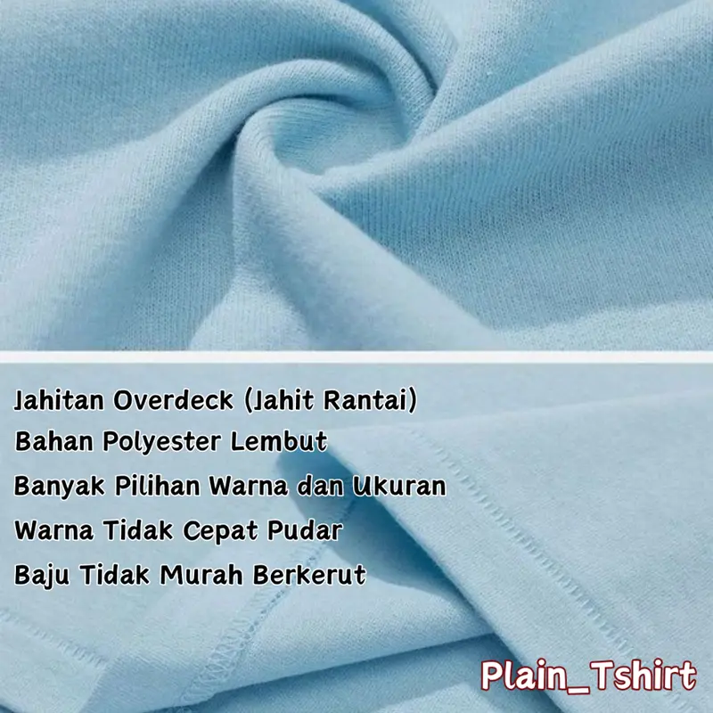 Kaos Lengan Panjang Baju Polos Semi 30S Cotton Combed Lengan Panjang Premium - KAOS O-NECK PRIA WANITA - BAJU POLOS UNISEX 6