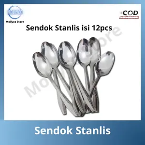PROMO MOLLYCO STORE Sendok makan stanlis 1 Lusin isi 12/sendok makan