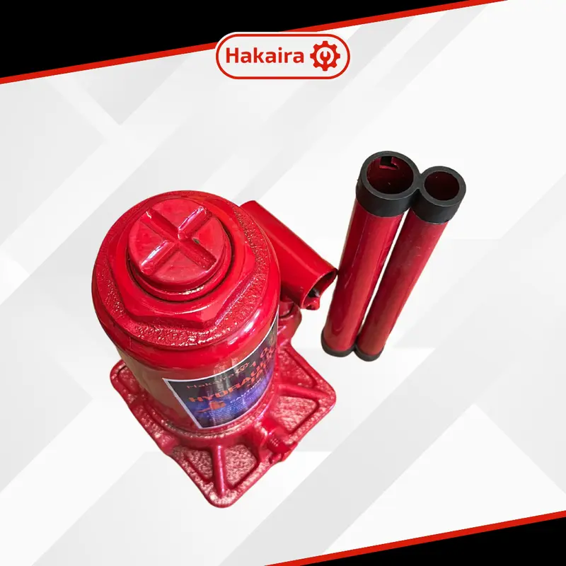 Dongkrak Botol 10 Ton Hydraulic Jack 10 ton - Hakaira Merah - Hakaira Distributor Dongkrak 2