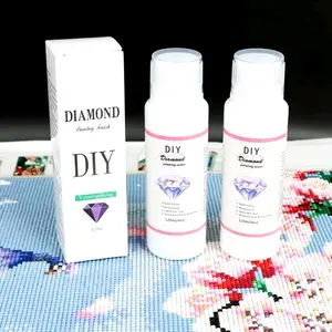 120ml Lem Lukisan Diamond Painting Sealer Permanent Hold Shine Effect