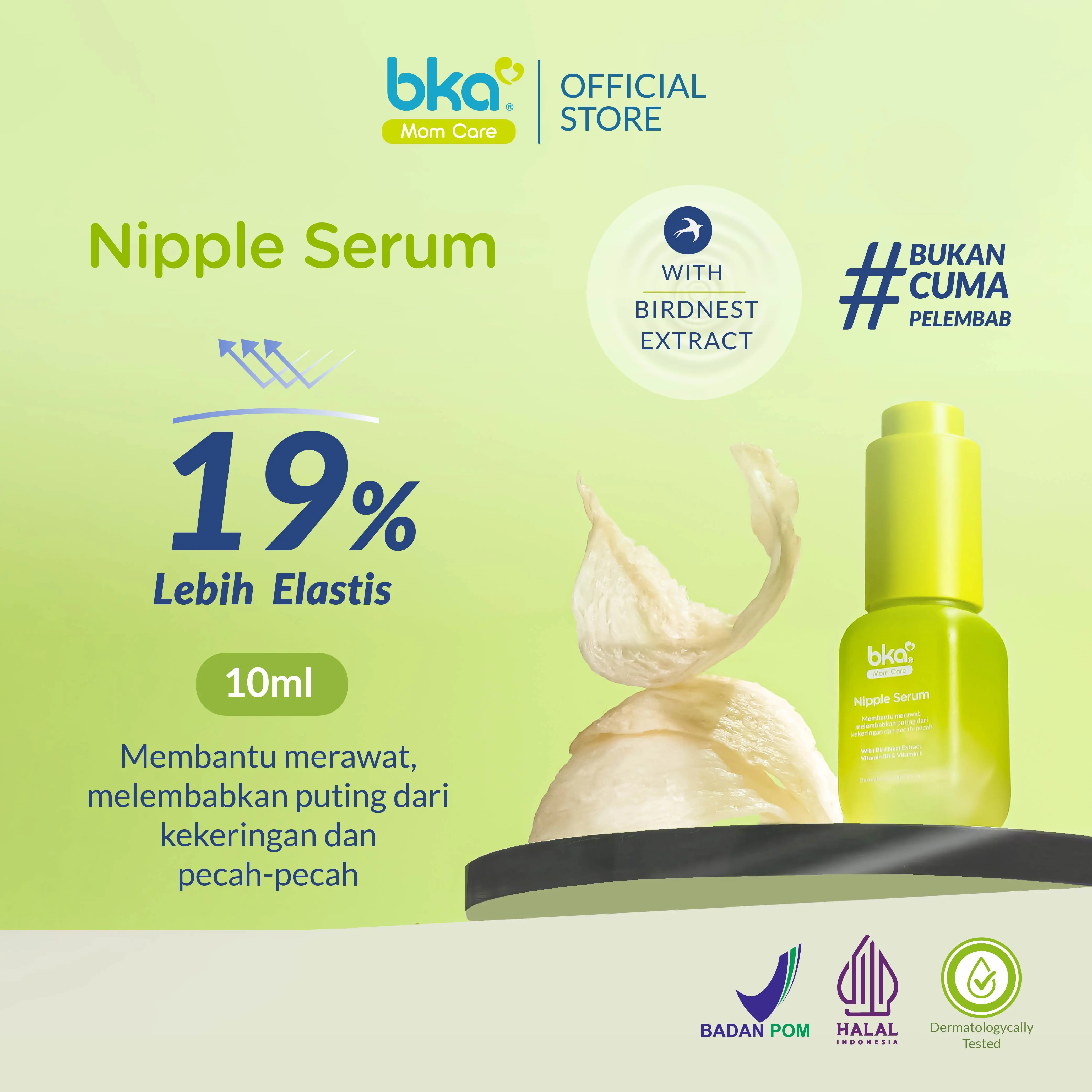 NIPPLE SERUM isi 10ml - Membantu Meredakan dan Melembabkan Puting Lecet - BKA
