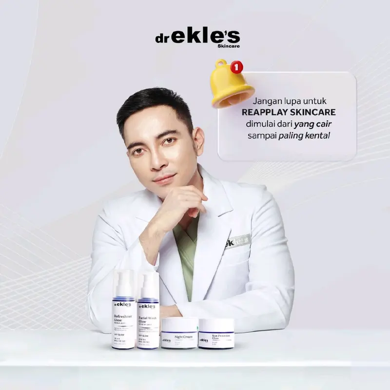 dr Ekles Sun Protection Glow, Sunscreen, Sunprotection SPF 30 Acid Wajah Facial Niacinamide Lightening Mencerahkan 5