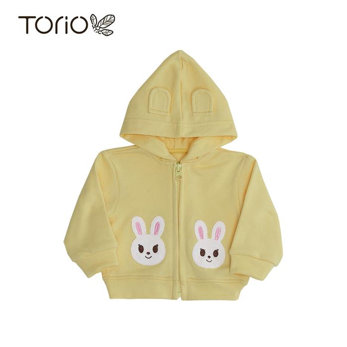 Gambar TORIO Basic Hoodie Yellow Bunny - Jacket Bayi Perempuan - 3-6 bulan dari Torio Kota Administrasi Jakarta Barat Tokopedia