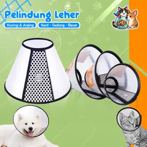 E-Collar Pelindung Leher Hewan Collar Perawatan Luka untuk Anjing dan Kucing