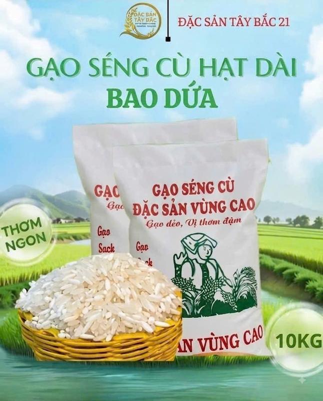 Gạo Dẻo hạt dài 10kg - Truyền Thống