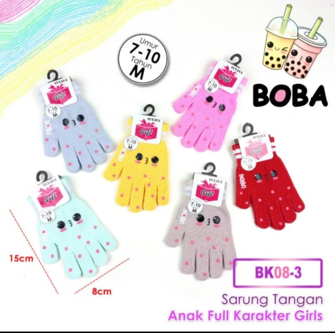 COD 1 pasang sarung tangan anak perempuan karakter 4-8 tahun