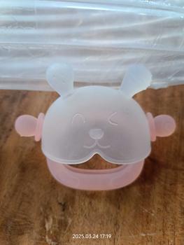 Product Review of Comfortable Silicone Teether Gloves Washable Anti-Eating Hand Teether Training Grip Portable Kids Teething Toys Infant from N**n 0