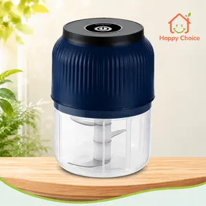 Chopper Mini Listrik Portabel Kapasitas 300ml 4 Mata Pisau Tajam Penggiling Bawang Putih Multiguna Alat Penghalus Pemotong Bumbu Masak Praktis Untuk Dapur Rumah dan Warung