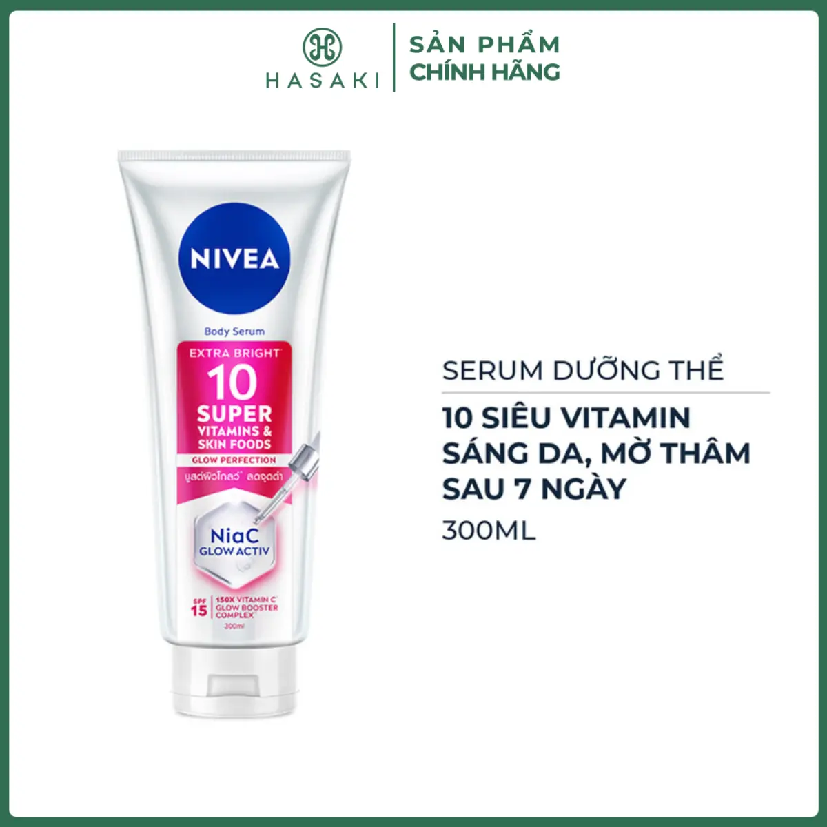 Serum Dưỡng Thể Nivea Sáng Da, Mờ Thâm Nám 300ml