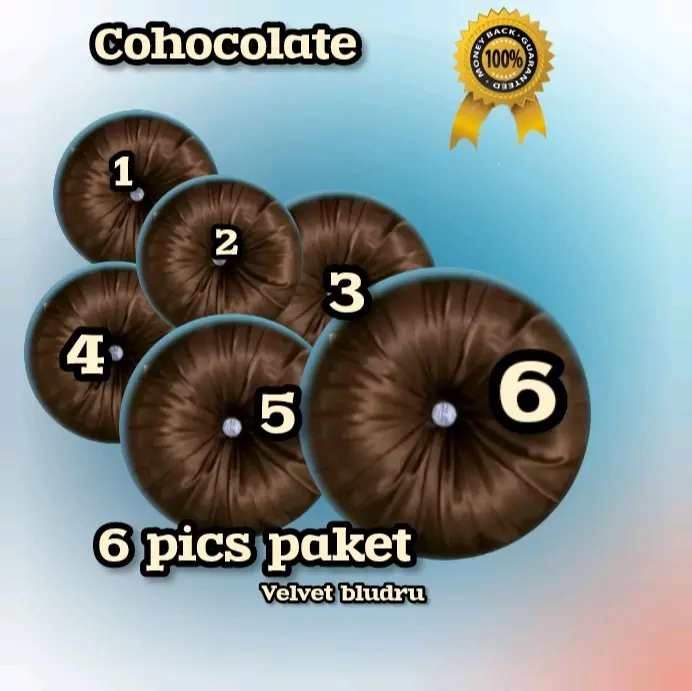Bantal labu bulat silikon bahan velvet paket isi 6