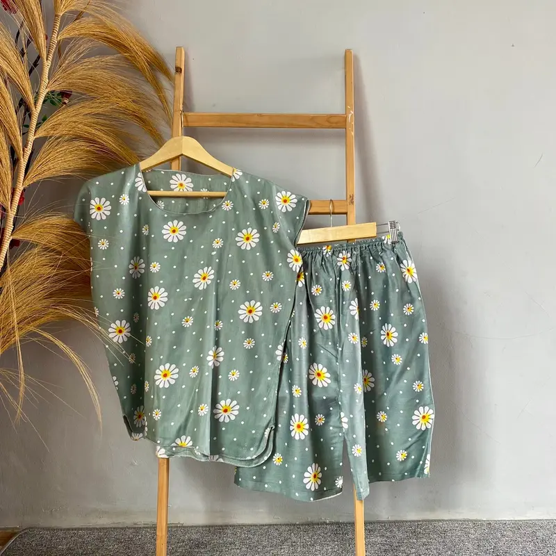 BANTING HARGA 100K GET 5 BABYDOL PENDEK KRILL RAYON ADEM Piyama Wanita Setelan Baju Tidur Motif 5