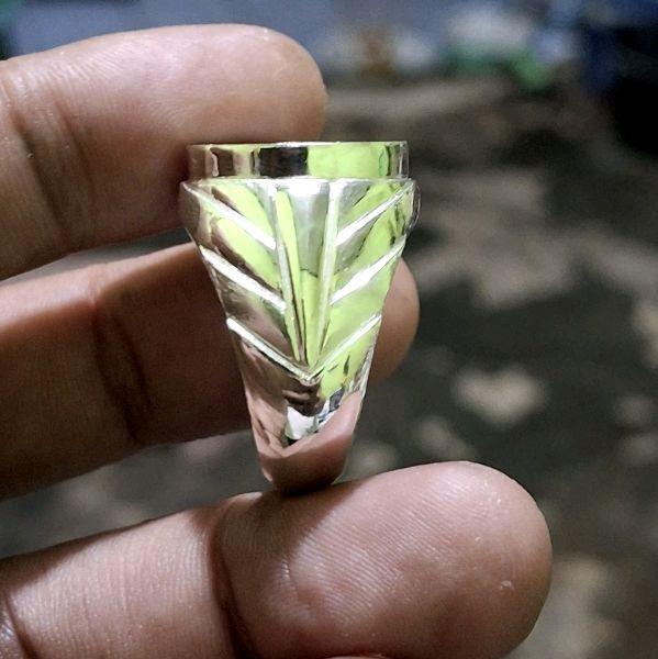 Cincin perak pria dim 14x10 ring akik terbaru 4