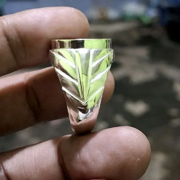 Cincin perak pria dim 14x10 ring akik terbaru 3