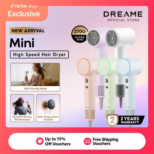 [NEW] Dreame Mini High Speed Hair Dryer Blower Portable Non Heat 50s Fast Quick Dry 200M Ion Compact Lightweight