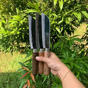 3pcs Pisau Dapur tiger dengan Pegangan Kayu Natural dan  Kitchenware untuk Memotong Bahan Makanan