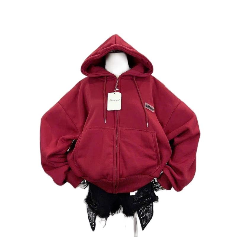 ￼Áo khoác Nỉ Form Boxy DESSUU form 40- 70KG mặc đẹp, áo khoác nỉ form vừa dưới m5 trùm mông tay rộng nữ mang đẹp