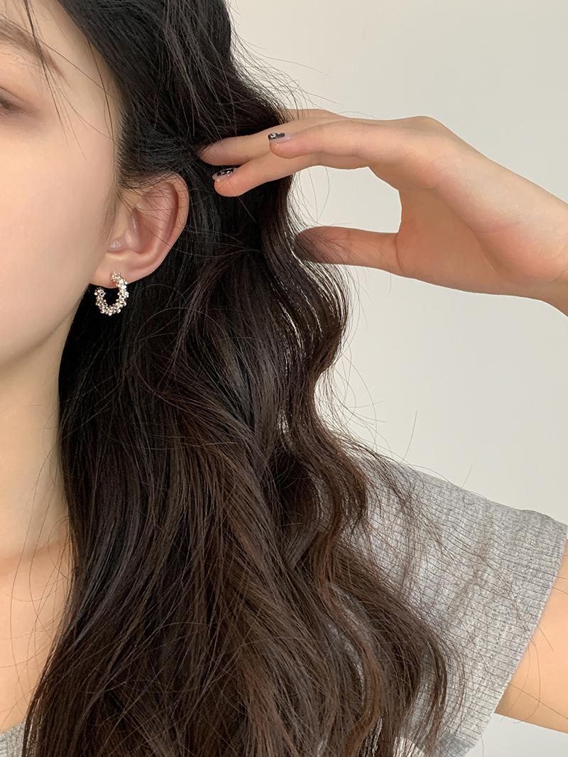Product Introduction of Chunky Hoop Earrings Huggie Stud Earrings Silver Loop Clip-on Earrings for Women 1