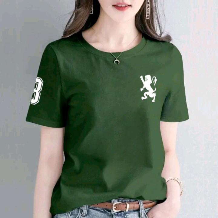 Kaos Distro Terbaru / Kaos Wanita Dewasa Lengan Pendek / Kaos Logo Simple Kekinian / Kaos Katun Combed Expert Quality 3