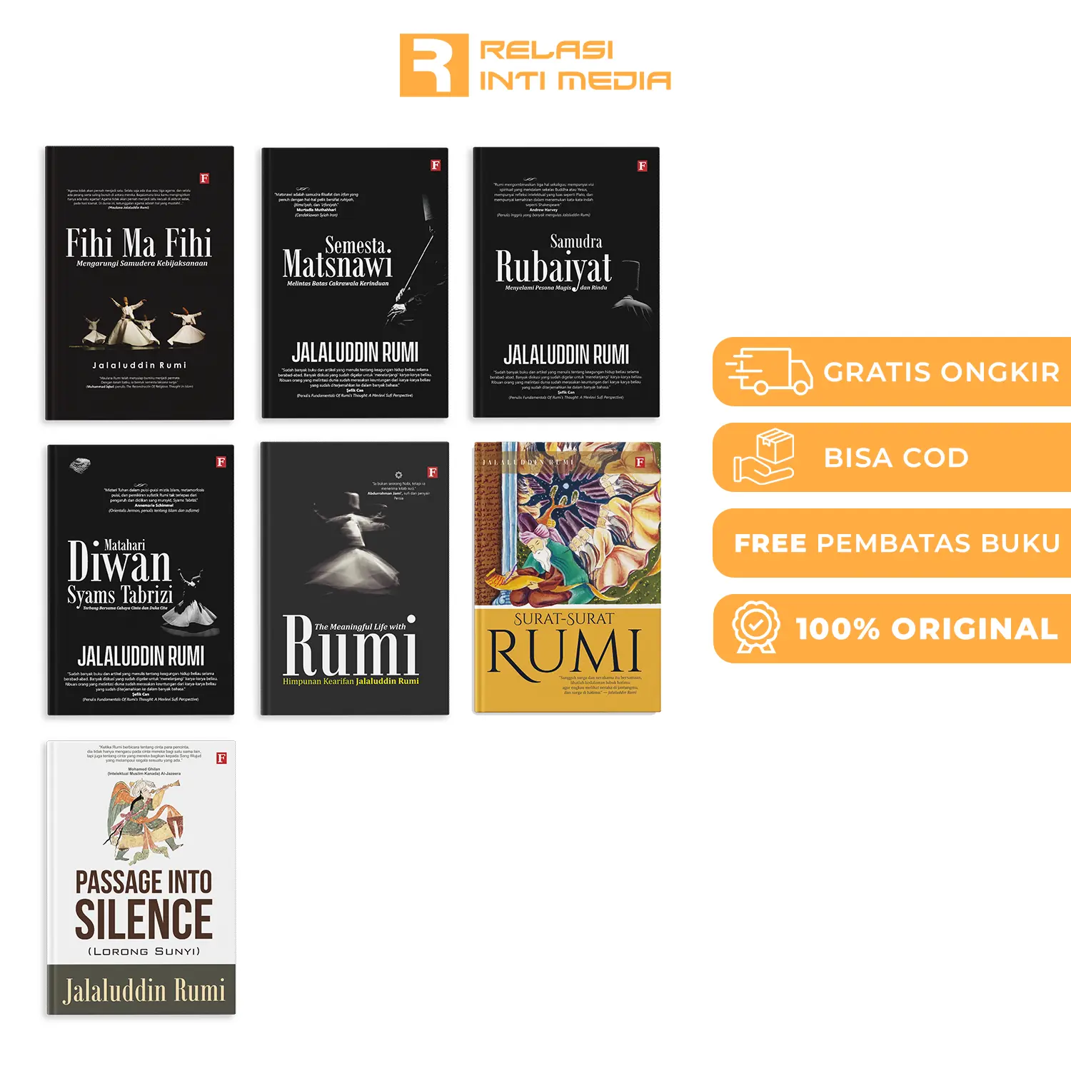 Buku Jalaluddin Rumi Best Seller - Penerbit Forum - Filsafat