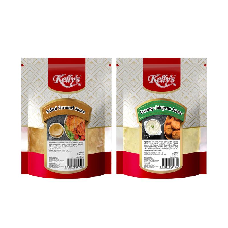 [3 for $8.9] [Tiktok Exclusive] Kelly's Salted Caramel/Creamy Jalapeno Sauce/Dip/Dressing 200g 0
