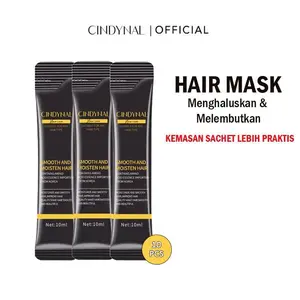 [ISI 10 PCS] CINDYNAL HAIR MASK Kemasan Sachet Perawatan Rambut Cindynal Smooth And Moisten Hair Size I Perawatan Rambut SACHET