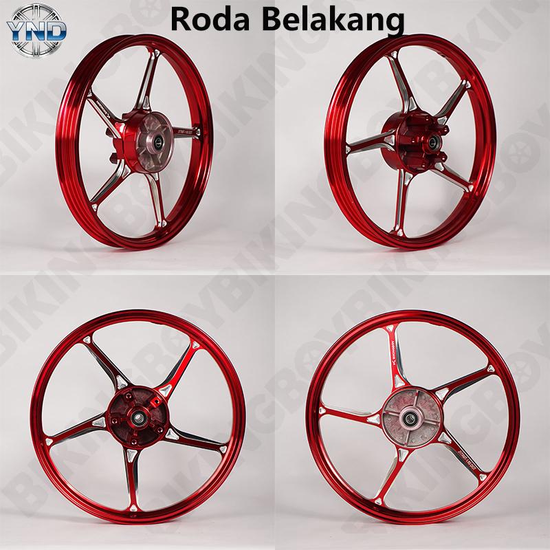 Velg Racing Rims Ring 17 CNC 1.6x17 Plug & Play - 1 Set Siap Pakai untuk Yamaha MX King 150 | 4 Hole Depan & 5 Hole Belakang,BIKINGBOY Velg Racing Rims Ring 17 CNC 1.6x17 Plug & Play - 1 Set Siap Pakai untuk Yamaha MX King 150 | 4 Hole Depan & 5 Hole Belakang,BIKINGBOY