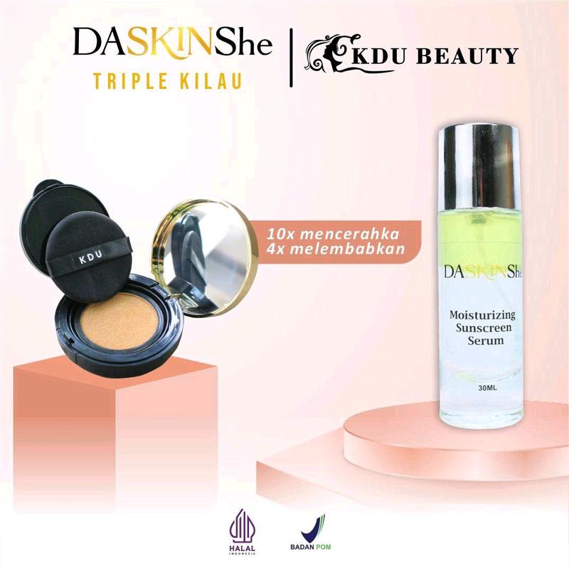 Glass Skin Cushion KDU Beauty dan 1 SUNSCREEN 3 LAYER Daskinshe 4