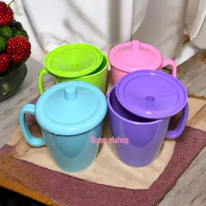 CANGKIR PLUS  TUTUP ISI 3 PCS DAN 6 PCS DAN 1 LUSIN CANGKIR MELAMIN 400 ML | MUG KOPI TEH MELAMIN | CANGKIR MELAMIN ESTETIK | MUG MELAMIN TEBAL | FOOD GRADE Kitchenware