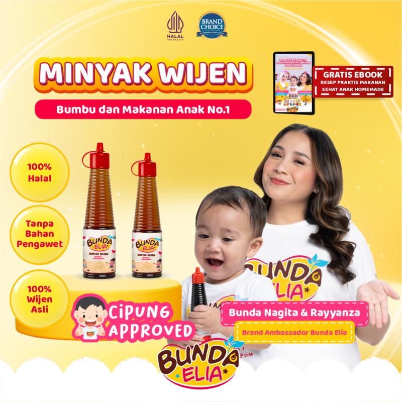 BUMBU BUNDA BY ELIA Kecap Manis Organik Saos Tiram Minyak Wijen / Bumbu Masak Organik untuk Anak 5