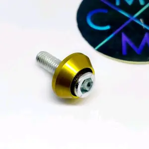 BAUT L PLAT NOMOR MONEL VARIASI DRAT 10 CNC almunium