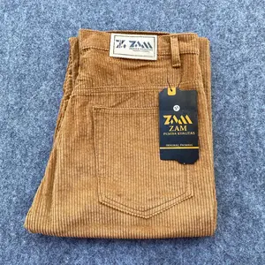 Celana Panjang Corduroy Casual Model lurus pria celana corduroy Coklat