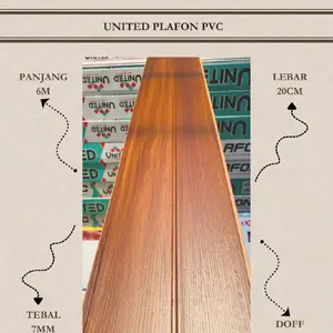 Plafon PVC Panjang 6m-4M ketebelan 8ml