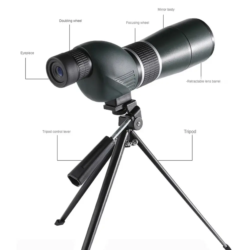 Teropong Monokular HD BAK4 FMC 20-60x60 MFE-60 SECRWNJ Teleskop