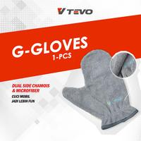 Gambar TEVO Detailing Glove G-Gloves Sarung Tangan Cuci Pembersih 2 Sisi Chamois Microfiber Detailing Carwash dari PPS TEVO Kota Surabaya 1 Tokopedia