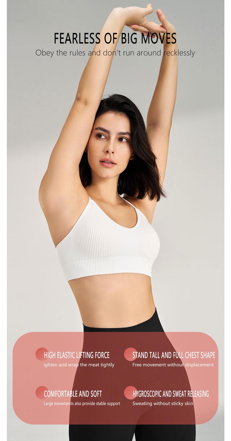 Product Introduction of Non-steel ring beautiful back breathable underwear large size sports bra yoga shockproof vest 2