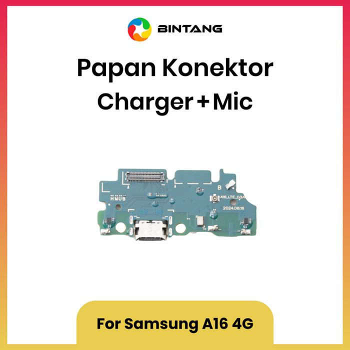 Gambar BINTANG BOARD KONEKTOR CHARGER / PARTS PAPAN CHAS + MIC For SAMSUNG A16 4G dari Bintang Official Store Kota Tangerang Tokopedia