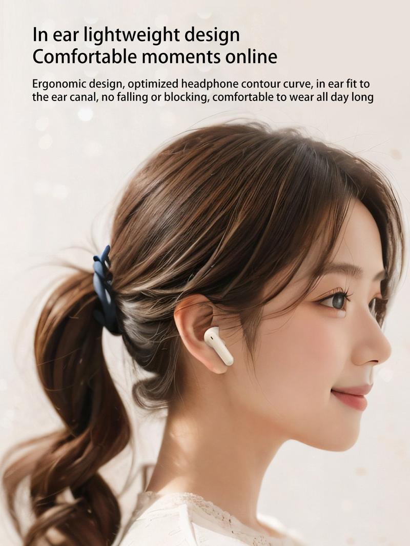 Product Introduction of Wireless Earphone, In-ear Design Earbuds with Charging Case, Noise Cancelling Headphones, Bluetooth-compatible Earbuds for Gaming, Sports, Office 1