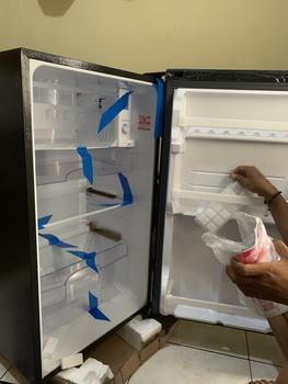 Product Review of Kulkas SHARP 1 Pintu Shine Dandelion Series 133 Liter SJ-X167MG-DB/DP - Direct Cooling System Freezer from a**a 1