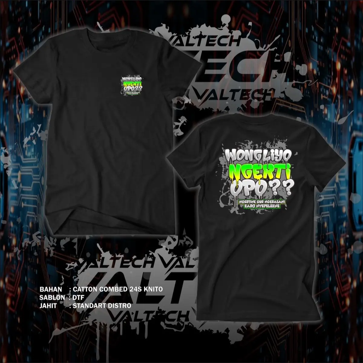 KAOS WONG  LIYO NGERTI OPO / KAOS PRIA / KAOS VIRAL / UNISEX / BAHAN 100% COTTON COMBED 24S