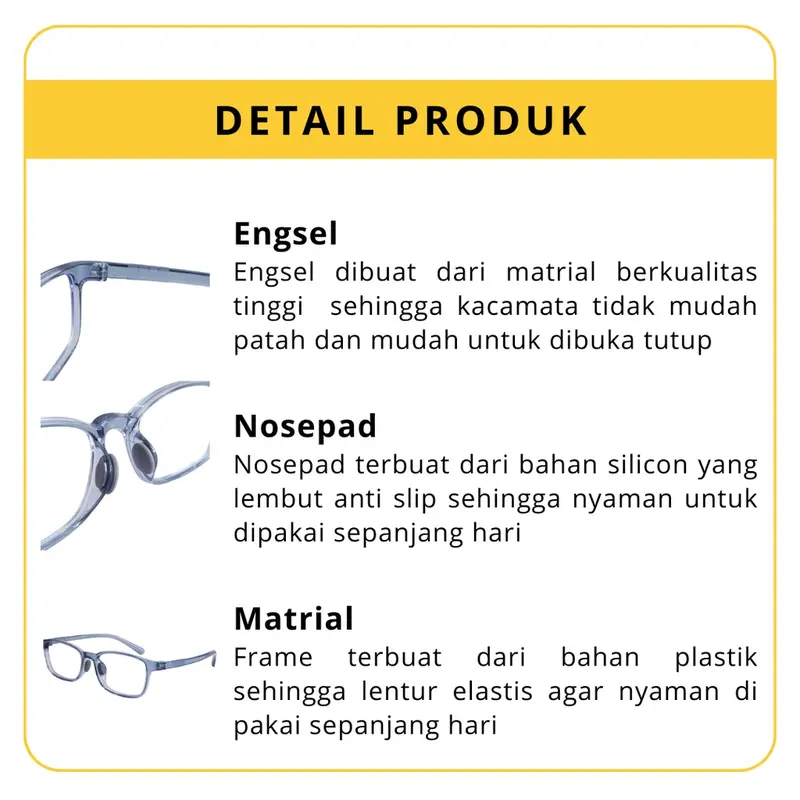 Kacamata Anak Anti Radiasi Blue Ray Elastik TR90 Frame Kacamata Komputer Anti Silau Sinar Matahari [[KA3152] 3