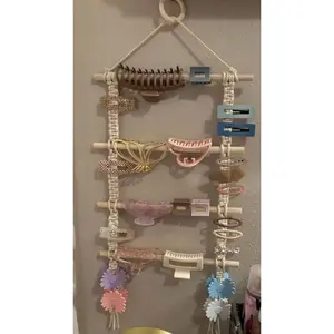 Gantungan Jepit Rambut Aesthetic Macrame 8 Susun 6 Susun 4 Susun dengan Desain Elegan dan Fungsional untuk Organisasi dan Accessories Rambut