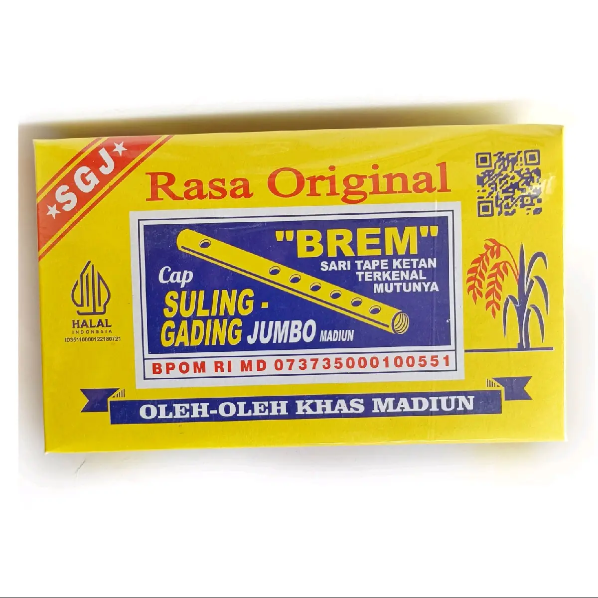 Brem Suling Gading Jumbo isi 4 Madiun SGJ Camilan Makanan Snacks Cookies
