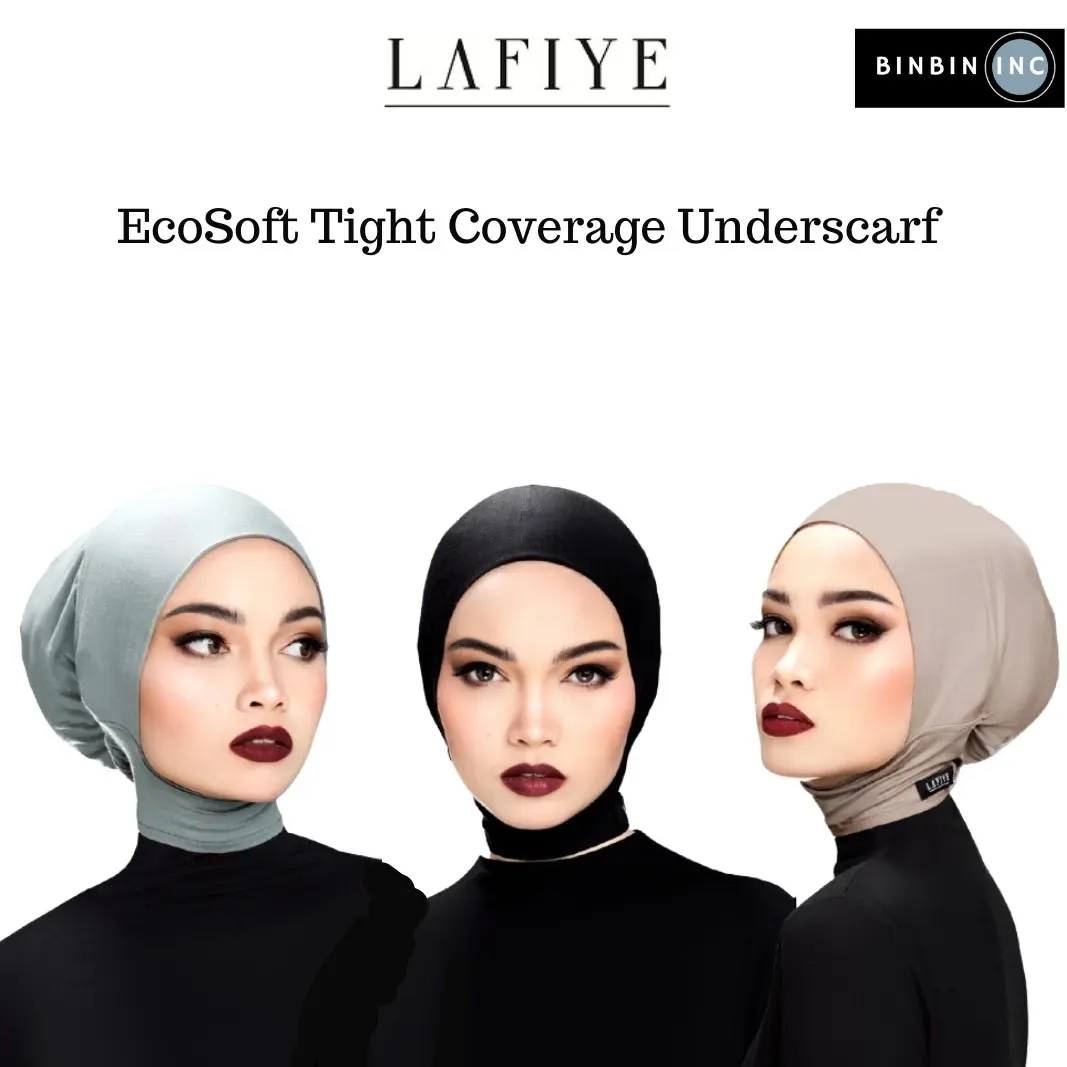 LAFIYE EcoSoft Tight Coverage Underscarf - Ciput menutup leher - Original by Lafiye Jilbab kaos